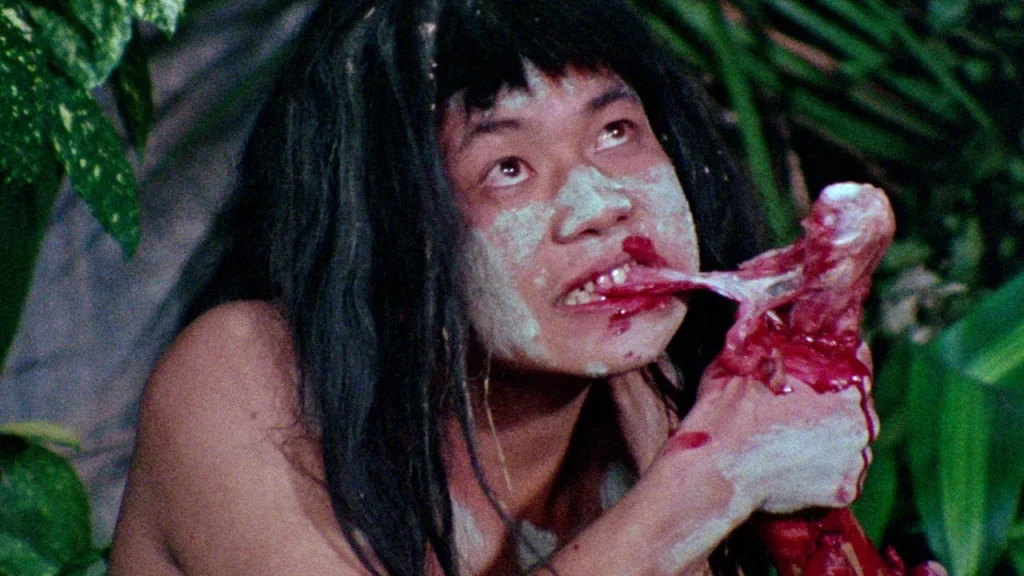 cannibal boom döneminde bir yamyam filmi sahnesi