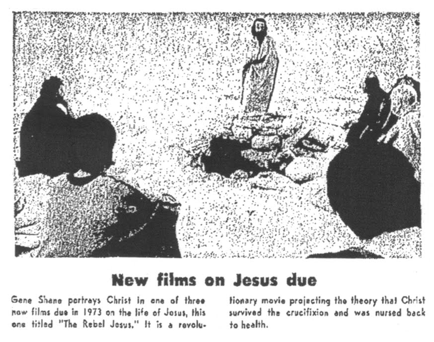 the rabel jesus filmiy ilgili bir gazete küpürü