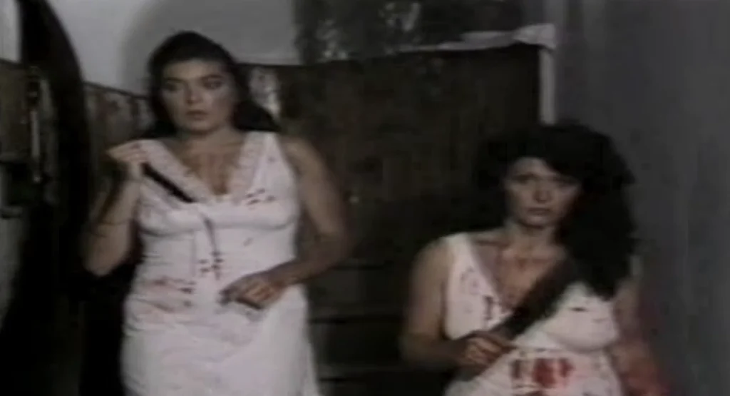 Vahşet Kasırgası 1985 cinayet sahnesi iki kız kardeş